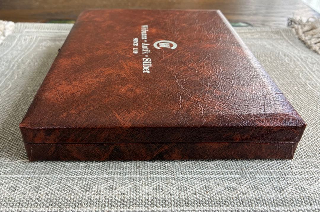 【希少】クリストフ ウィドマン銀製スプーン レザー調専用箱