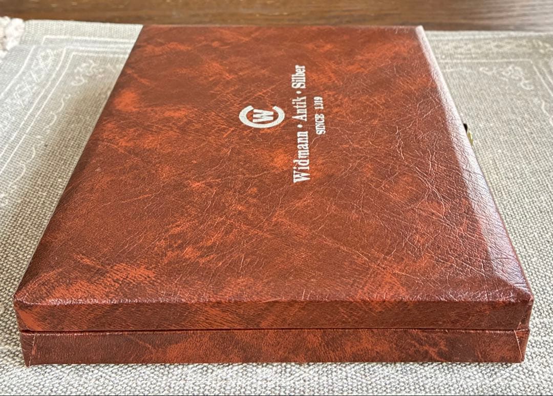 【希少】クリストフ ウィドマン銀製スプーン レザー調専用箱