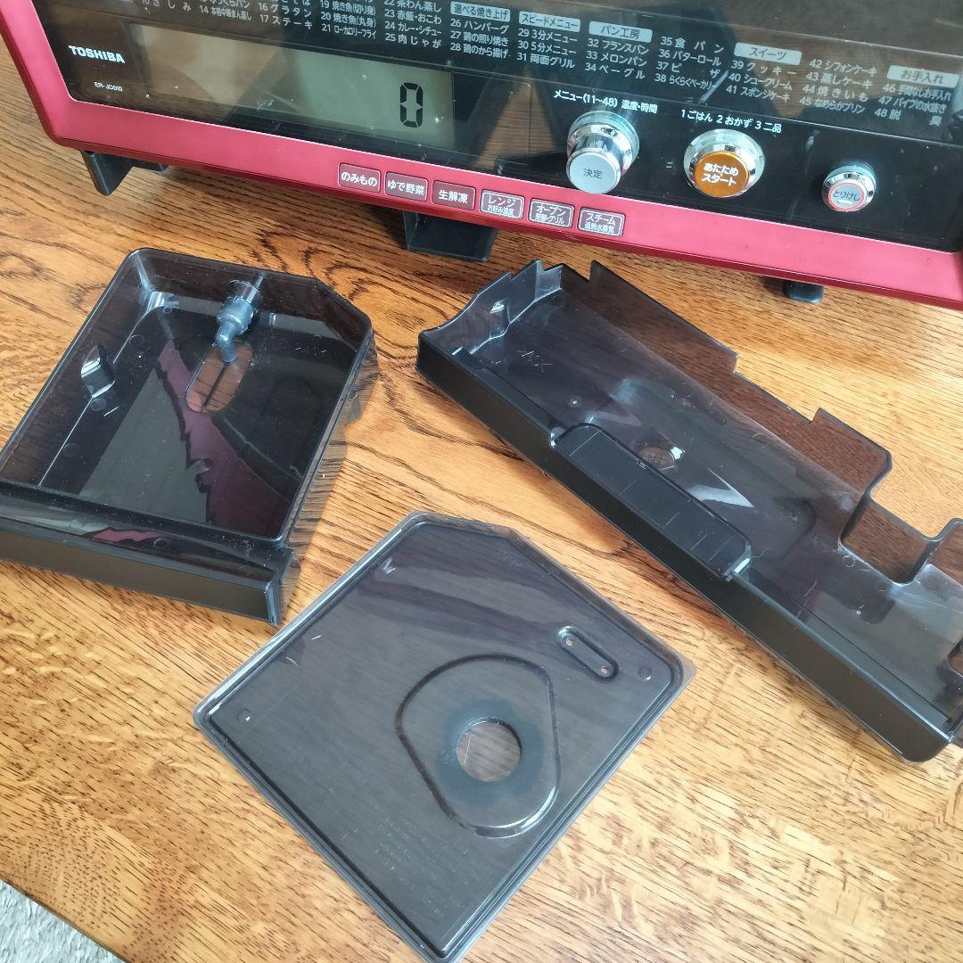 【使用僅か】 東芝 石窯ドーム ER-JD510 赤 スチーム オーブンレンジ