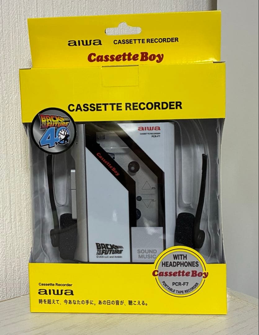 バックトゥザフューチャー ポータブルカセットプレーヤー ドンキ 新品未開封