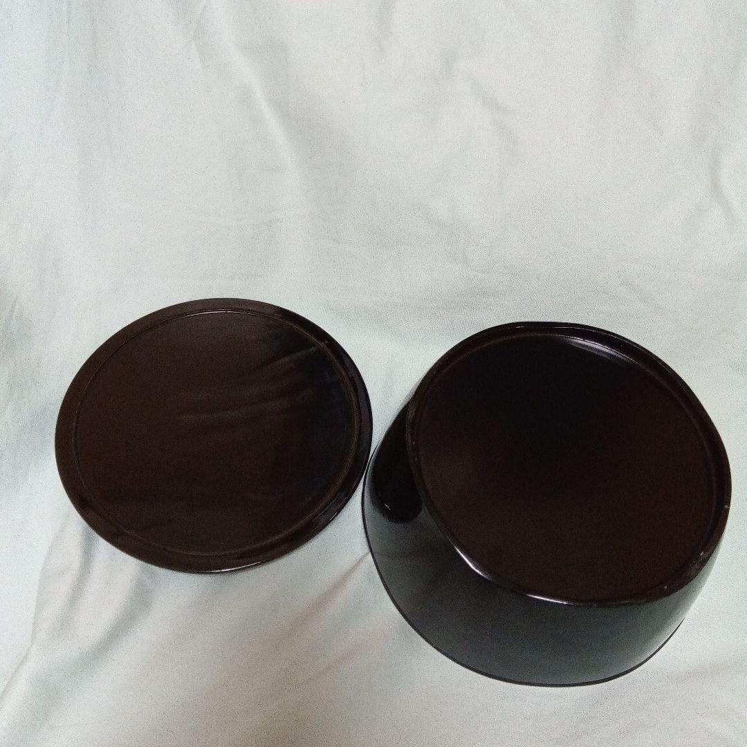 昭和レトロ 漆塗り 菓子器 銘々皿セット