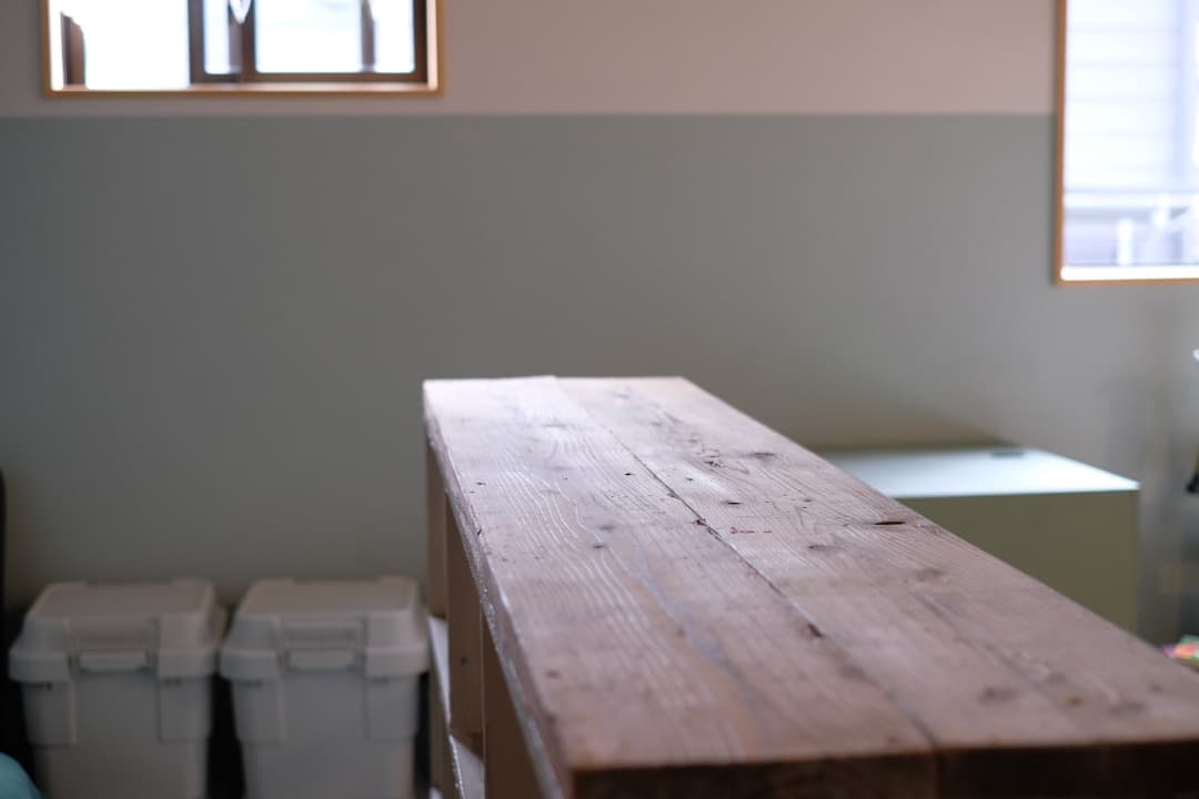 オープンシェルフ ４段 ヴィンテージ 無垢 特注品