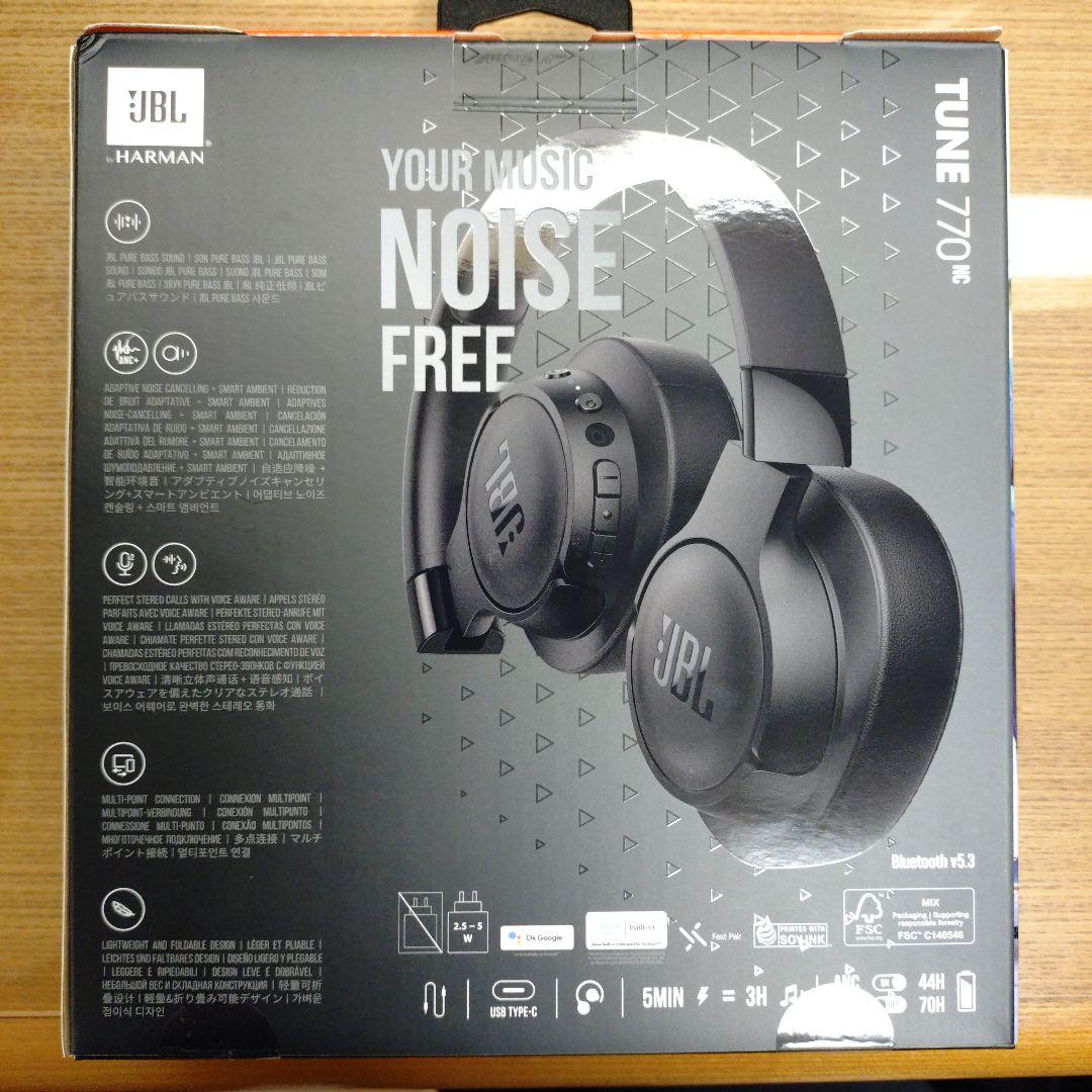 JBL TUNE 770 NC ワイヤレスヘッドホン ブラック