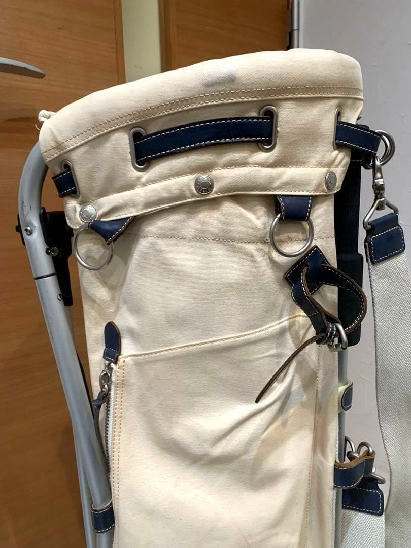 完売　良品　木の庄帆布　フレームウォーカー　スタンドキャディバッグ　ヘッドカバー