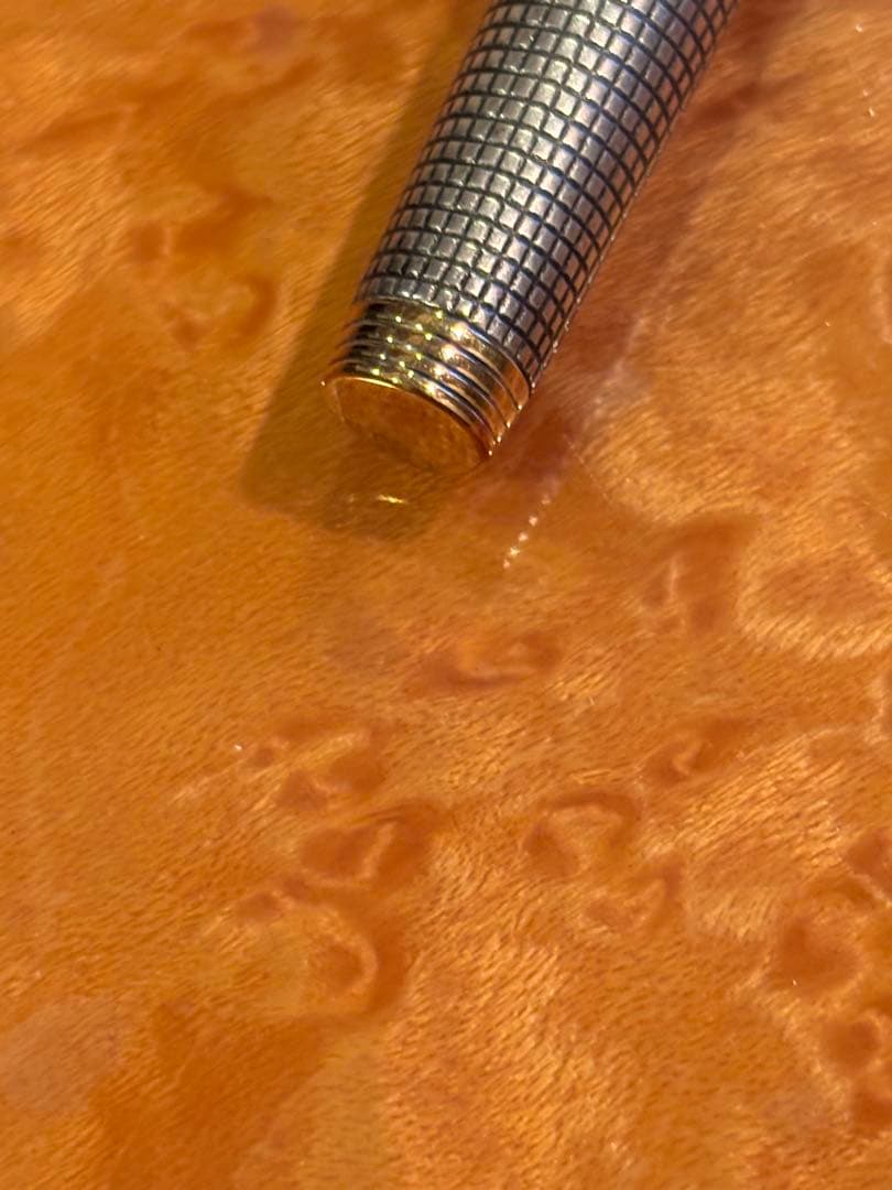 PARKER 万年筆 #75 フラットトップ 0メモリ ペン先14K 65=細字