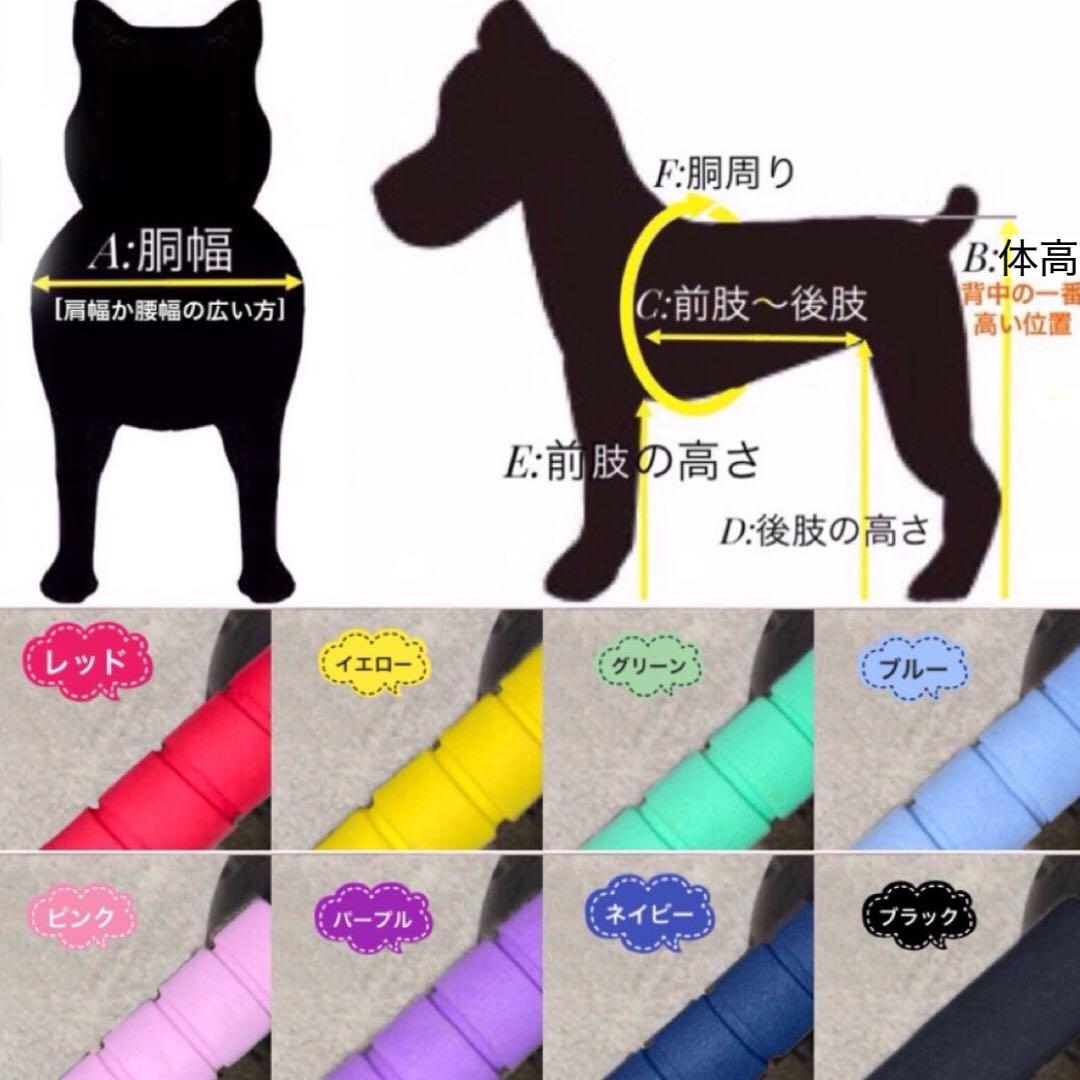 コロページ■小～中型犬用4輪　犬の車椅子　犬の歩行器　+オプション