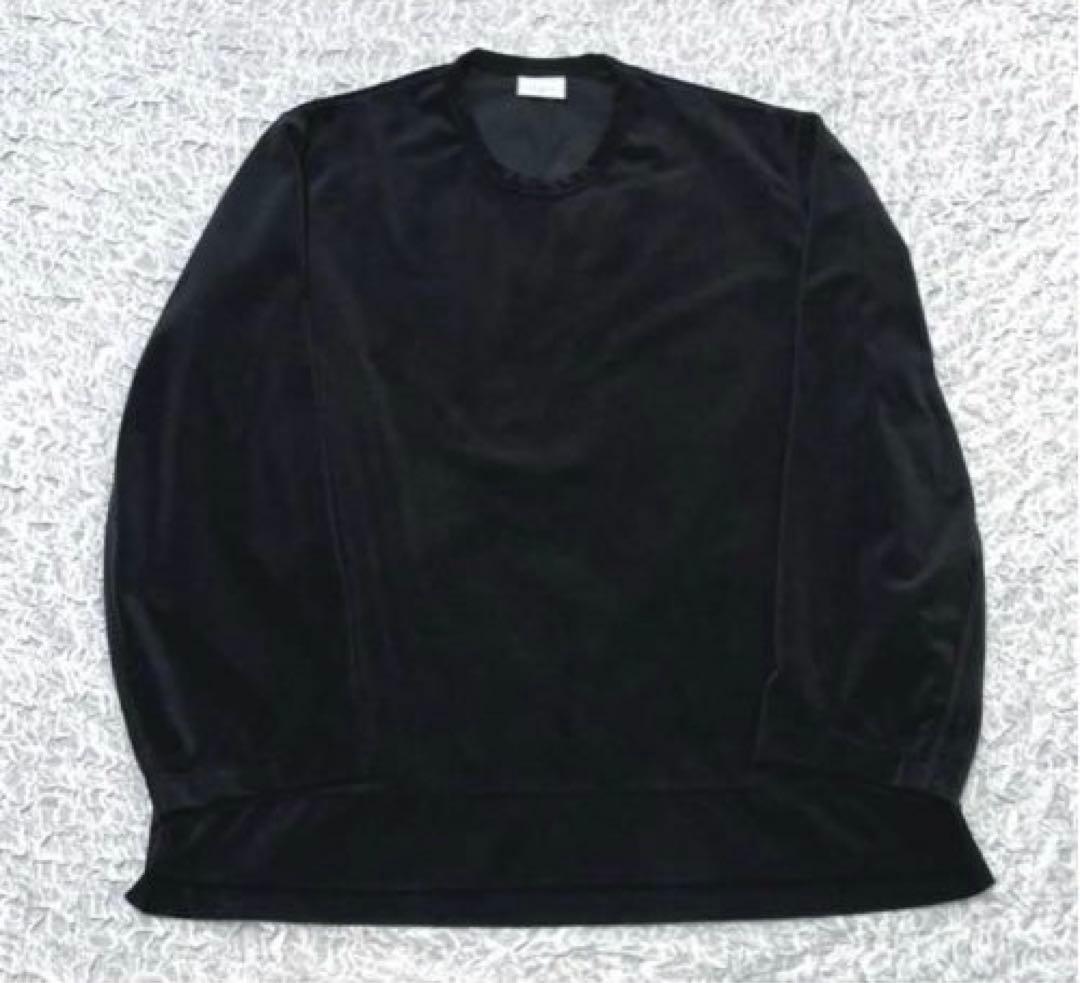 【美品】NO CONTROL AIR ヘリンボーン クルーネックプルオーバー 黒