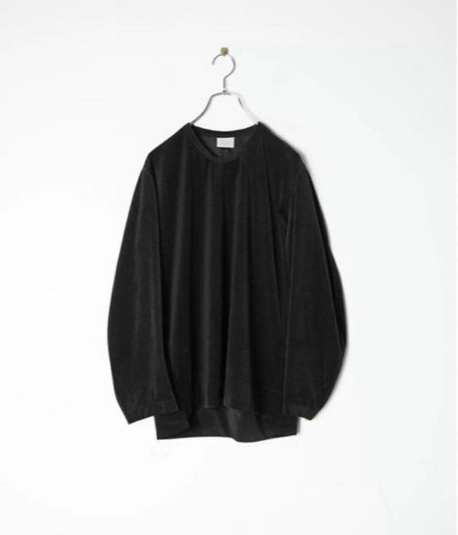 【美品】NO CONTROL AIR ヘリンボーン クルーネックプルオーバー 黒