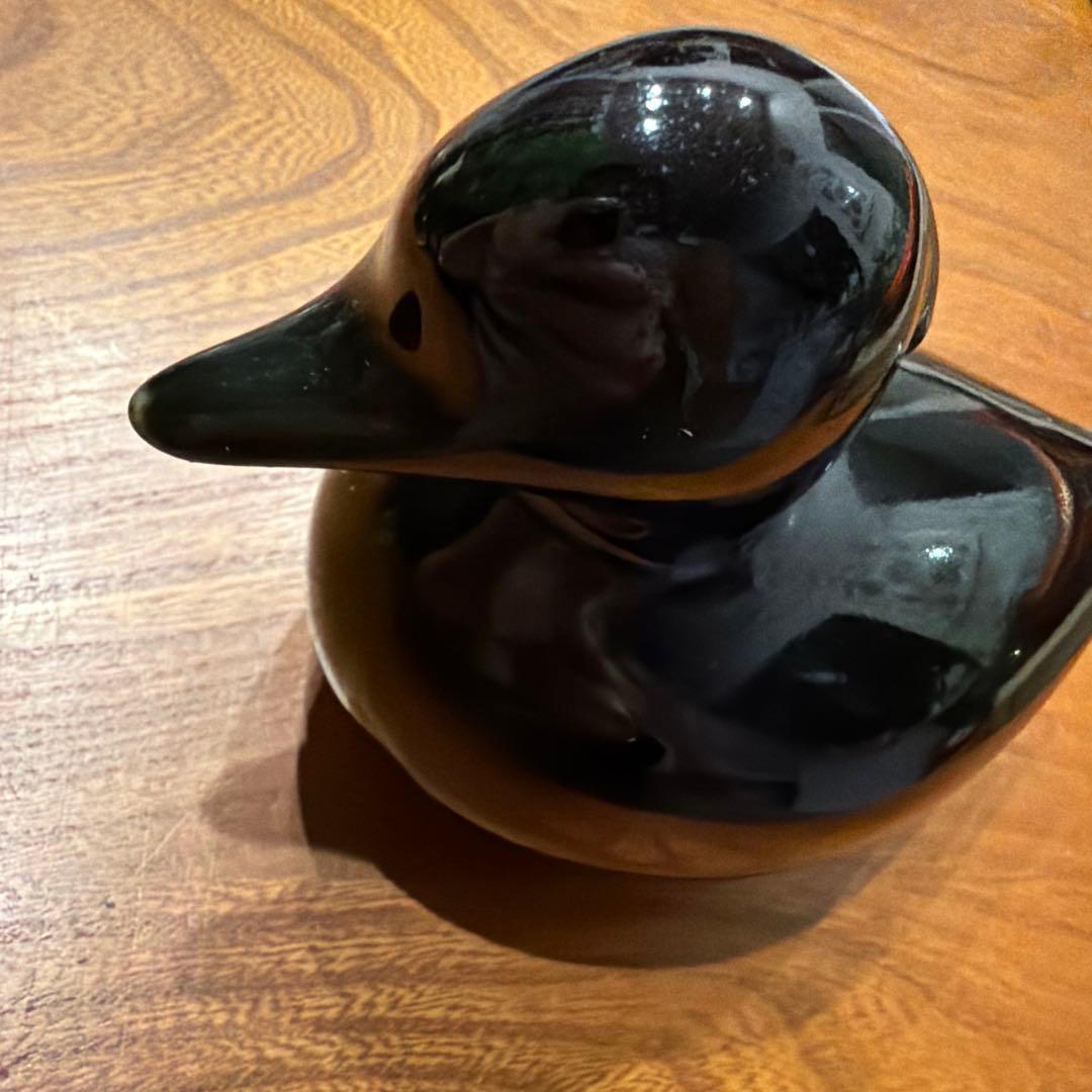 アンティーク　フィンランド製　ラップランド粘土　アヒル　刻印あり