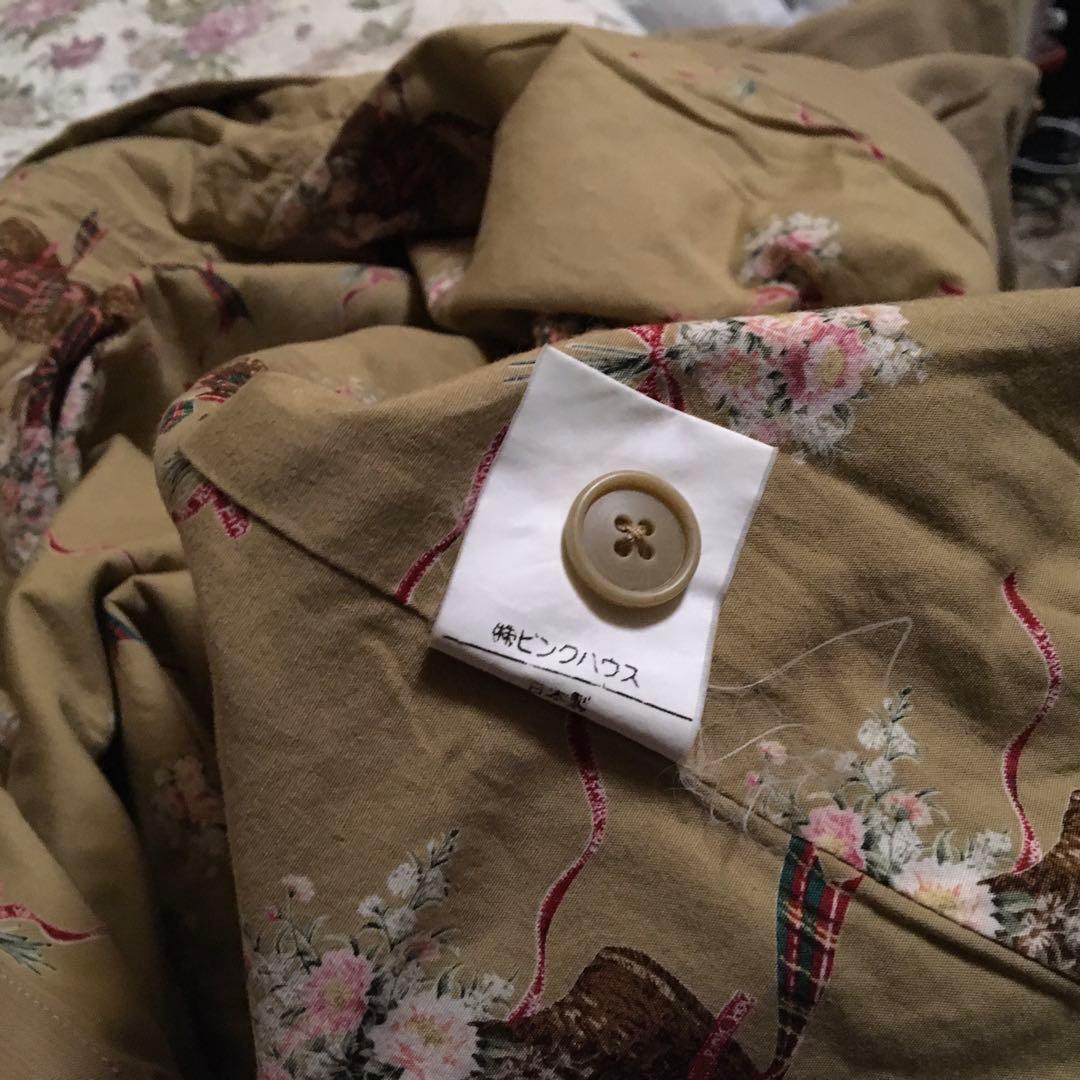 ピンクハウスコート　花刺繍