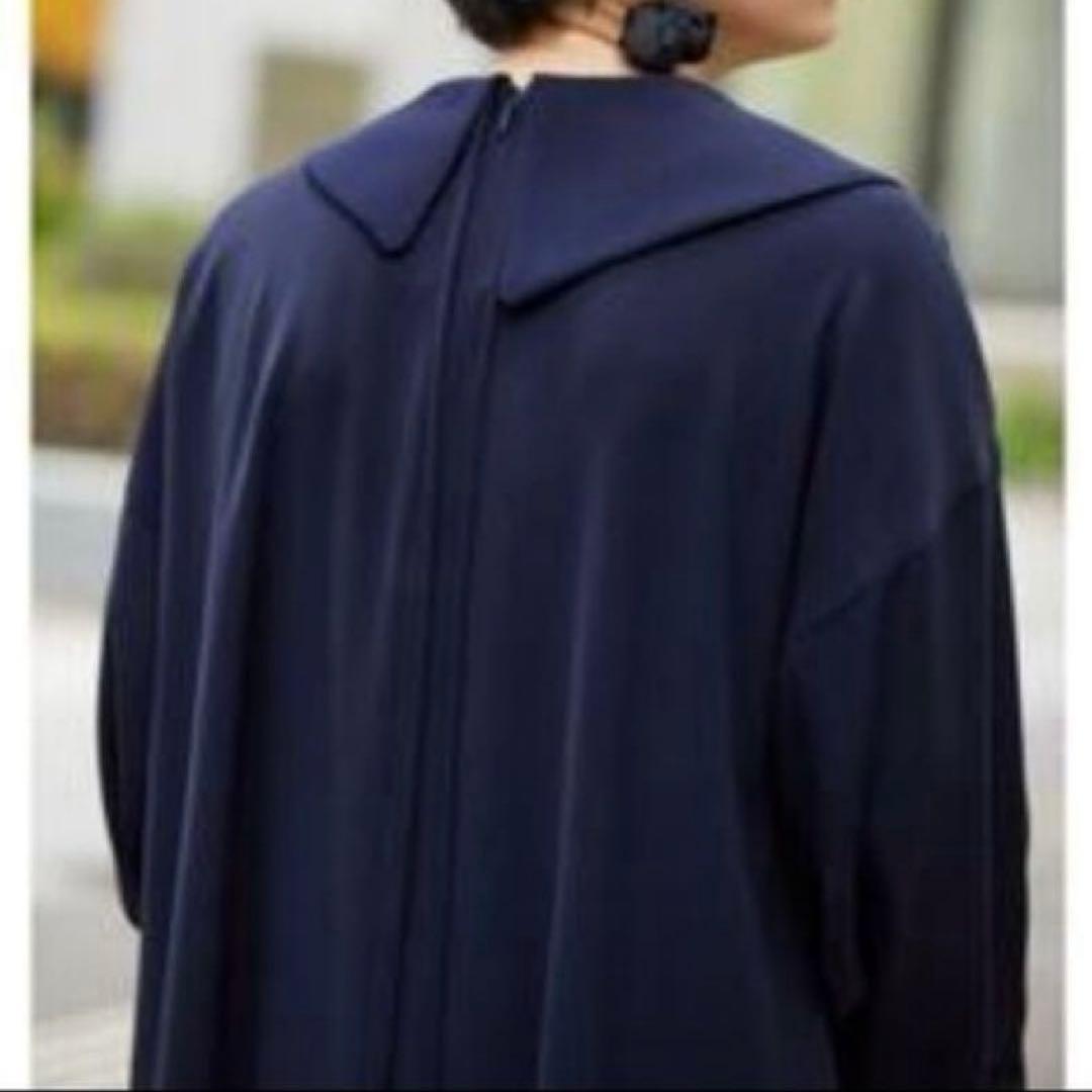 新品タグ付き✨ENFOLD エンフォルド アシンメトリーカラー ブラウス 黒 M