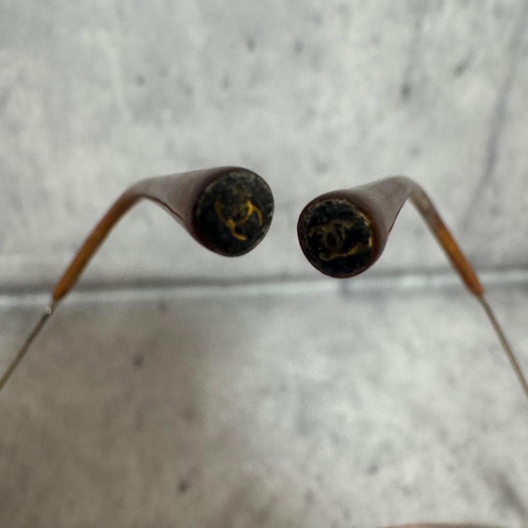 CHANEL シャネル サングラス リムレス ココマーク ヴィンテージ 度入り