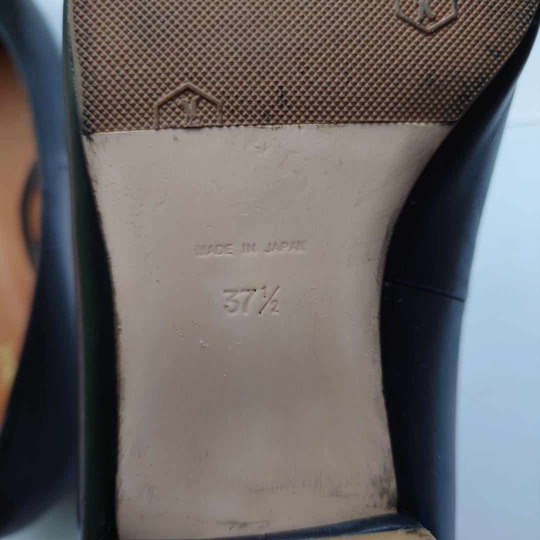 PIPPICHIC ピッピシック 24.5 ブラック フラットシューズ ビジュー