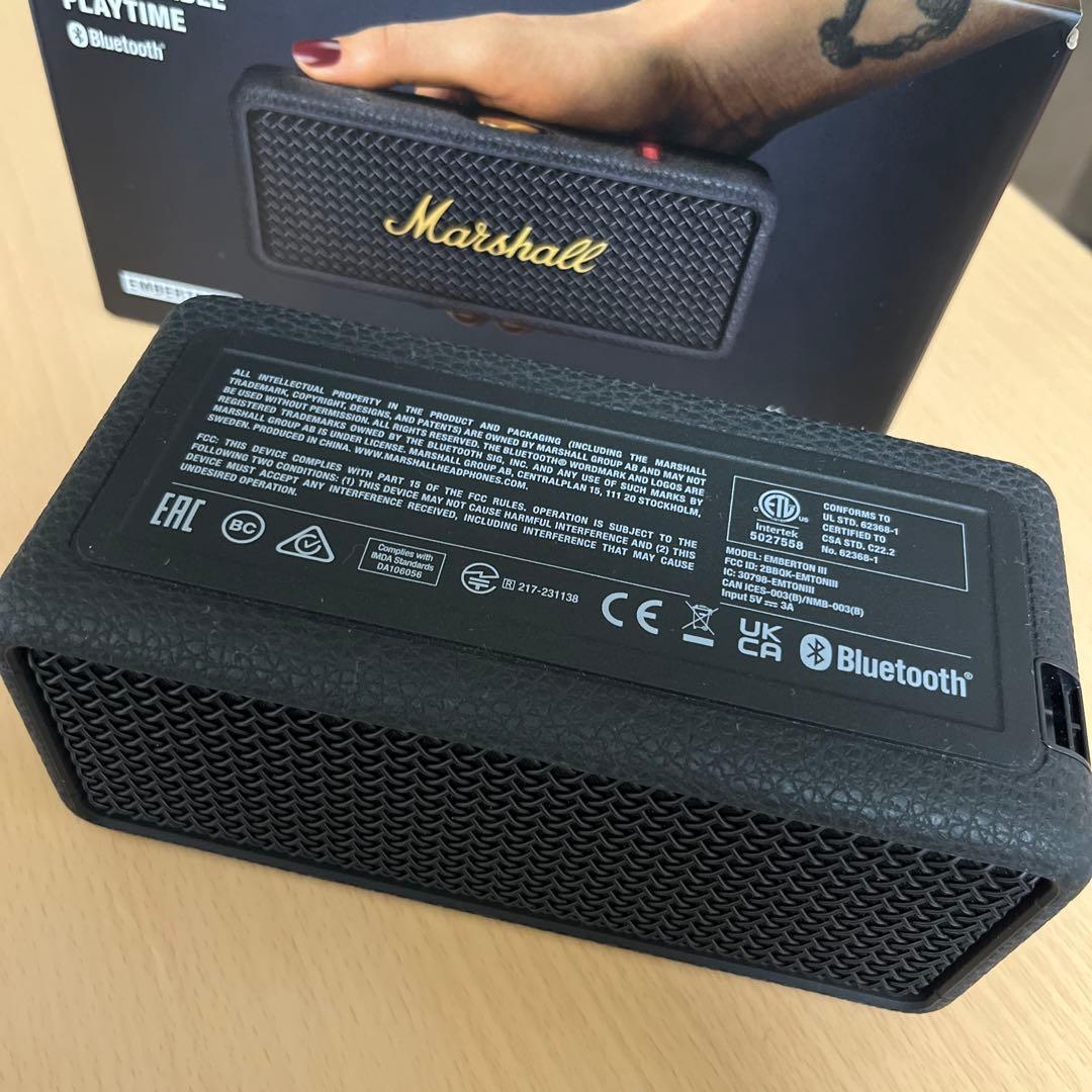 【新品未使用】Marshall Emberton III 3 ブラック