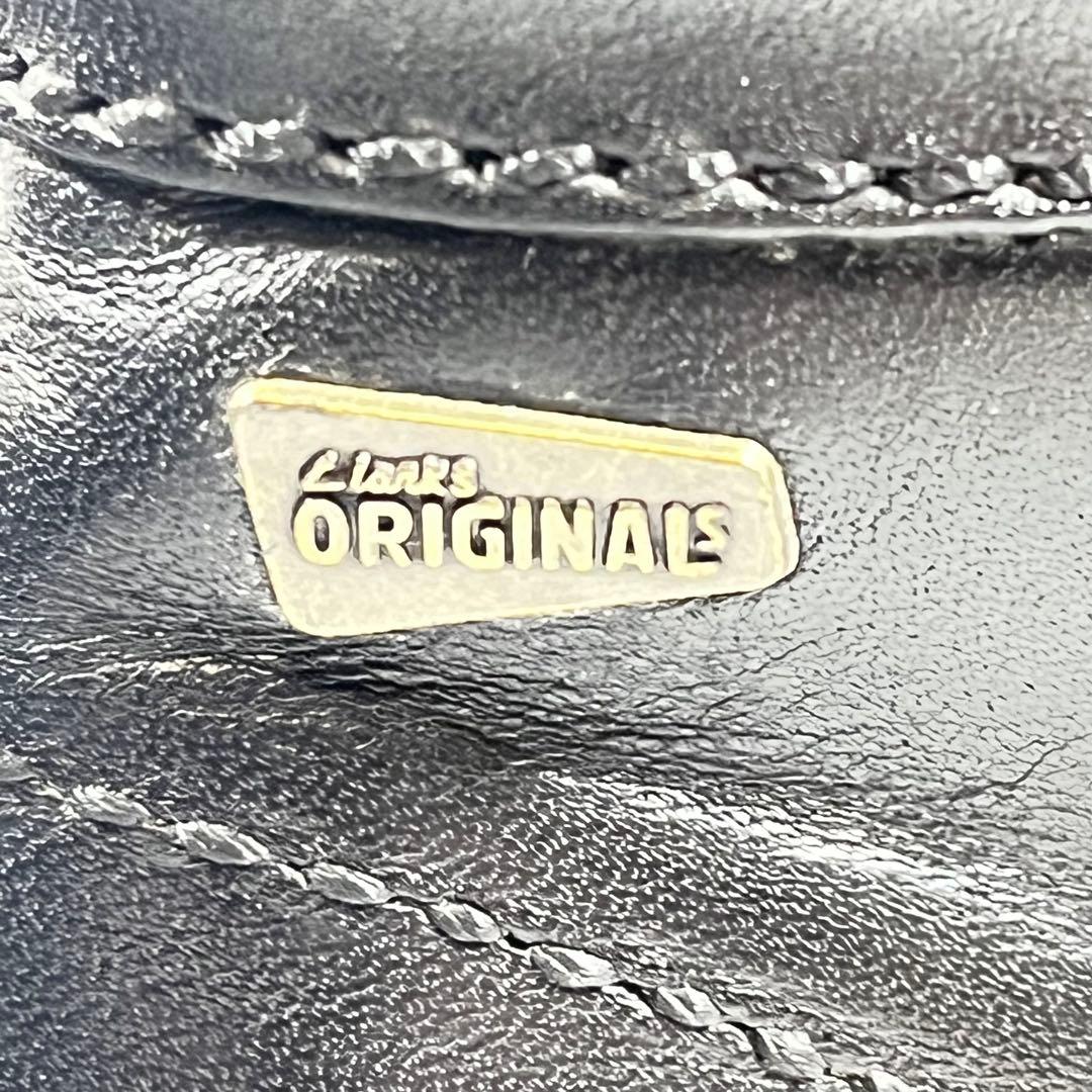 【美品】Clarks クラークス　ワラビーブーツ　レザー　ブラック　　26㎝