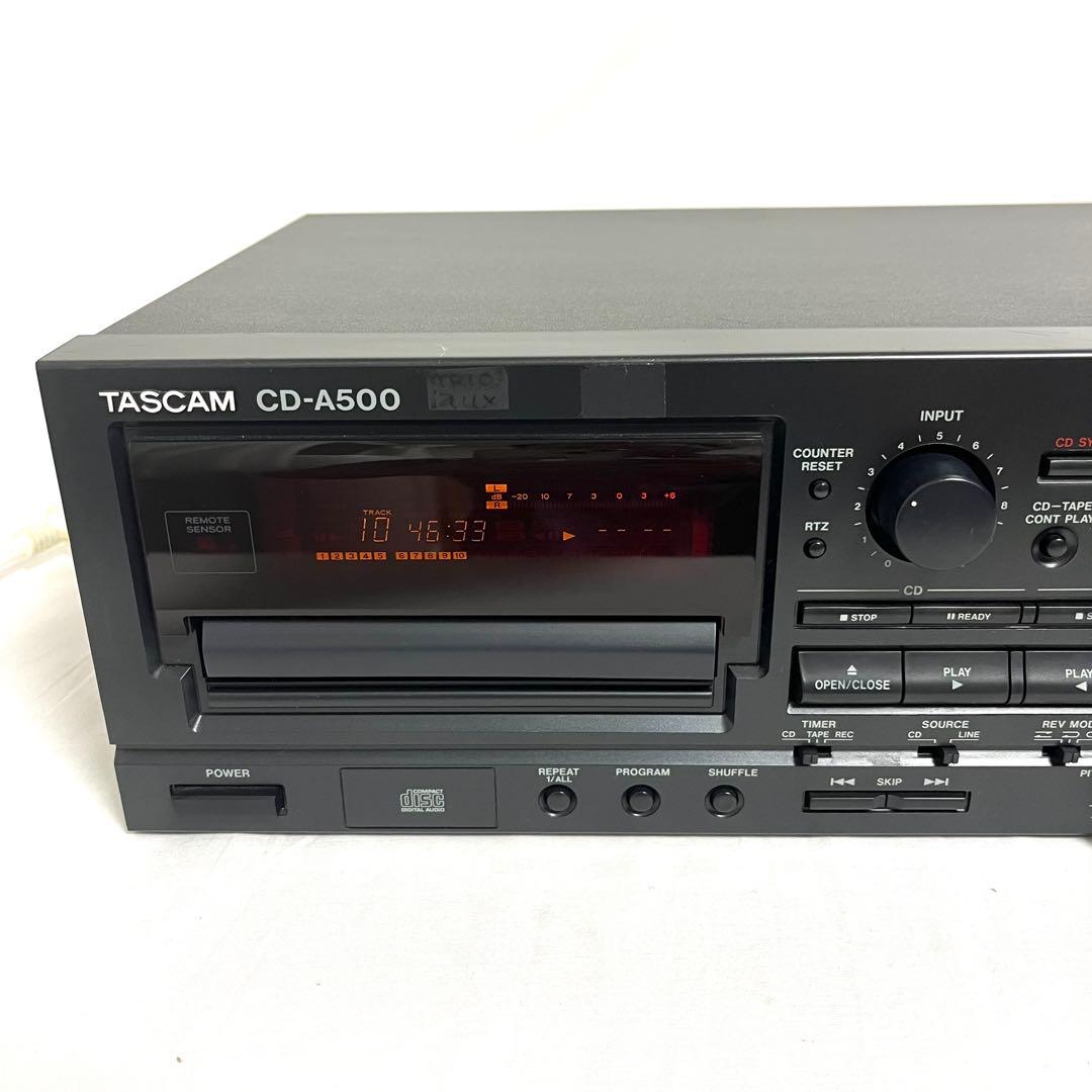 TASCAM タスカム CD-A500 業務用 CDプレーヤー カセットデッキ