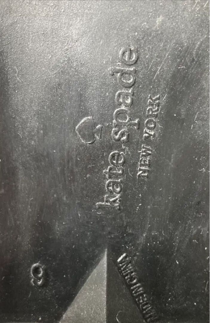 ★kate spade★ケイトスペード リボン ブラック レインブーツ 長靴 黒