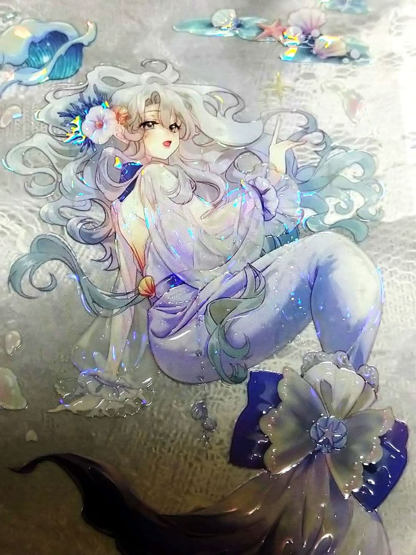 ✩再販✩J714＃小美人鱼(贝壳光)切売り海外人物マステ女の子