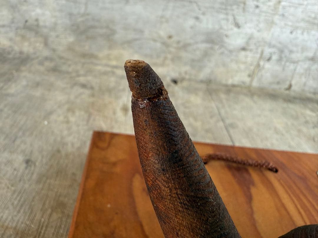 【O-2058】お面 般若 工芸品 民芸品 屋久杉