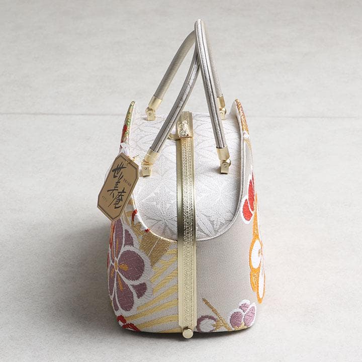 【新品】世美庵 謹製 正絹 西陣織草履バッグセット 24cm 古典柄 03217