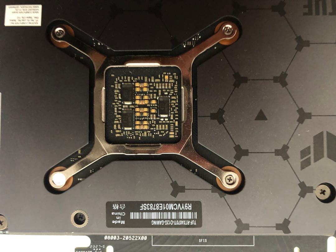 「ジャンク品」TUF-RTX4070TI-O12G-GAMING