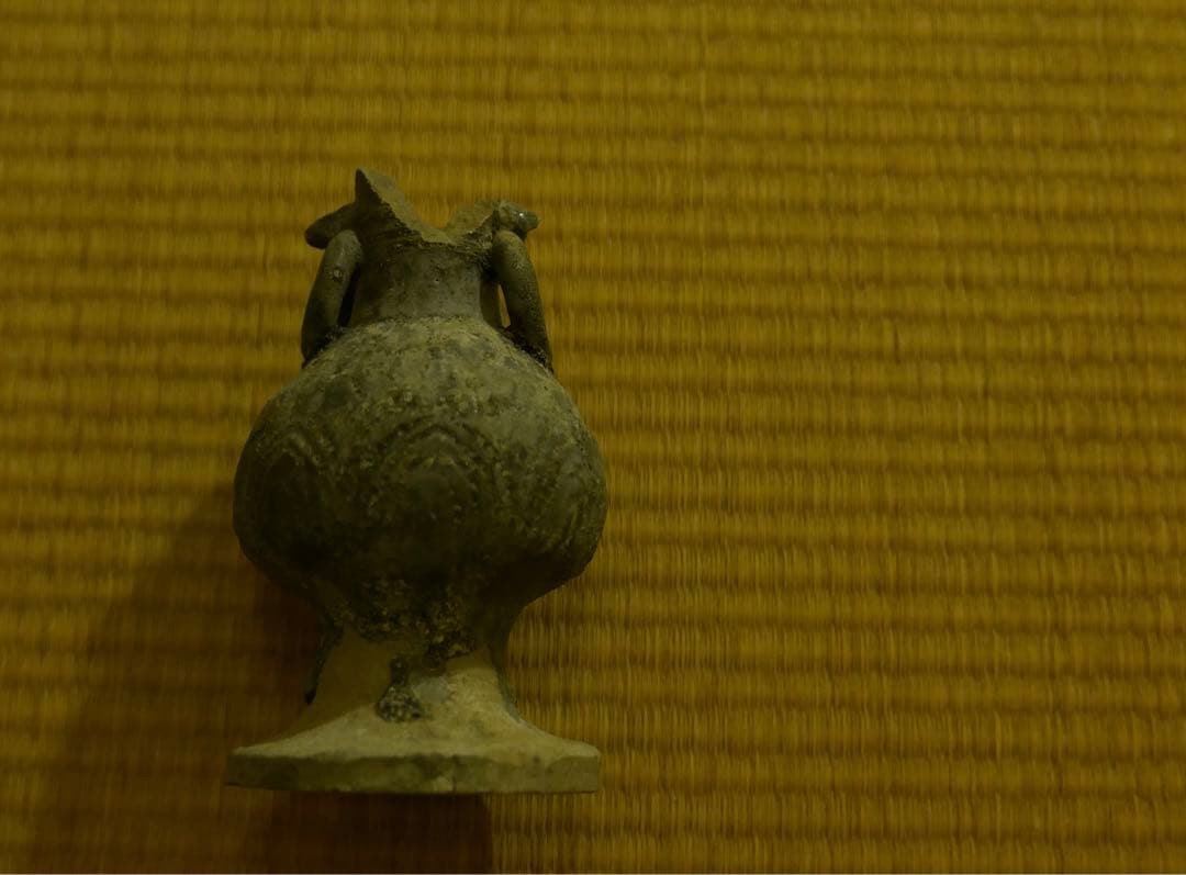 古瀬戸 印花文　仏花器残欠