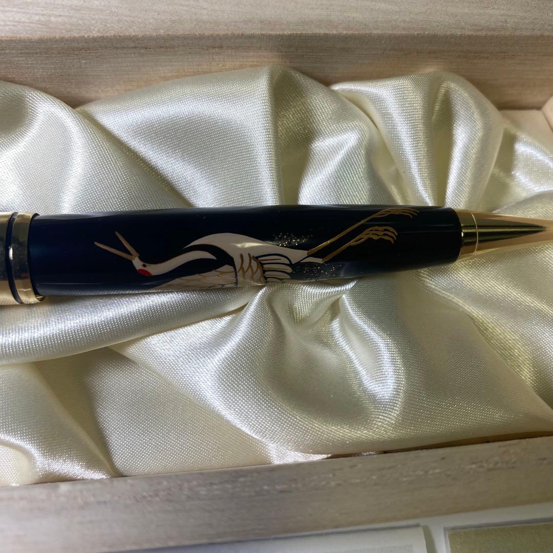 新品・未使用✨　輪島塗 蒔絵　ボールペン 黒 金色装飾　G20大阪サミット採用