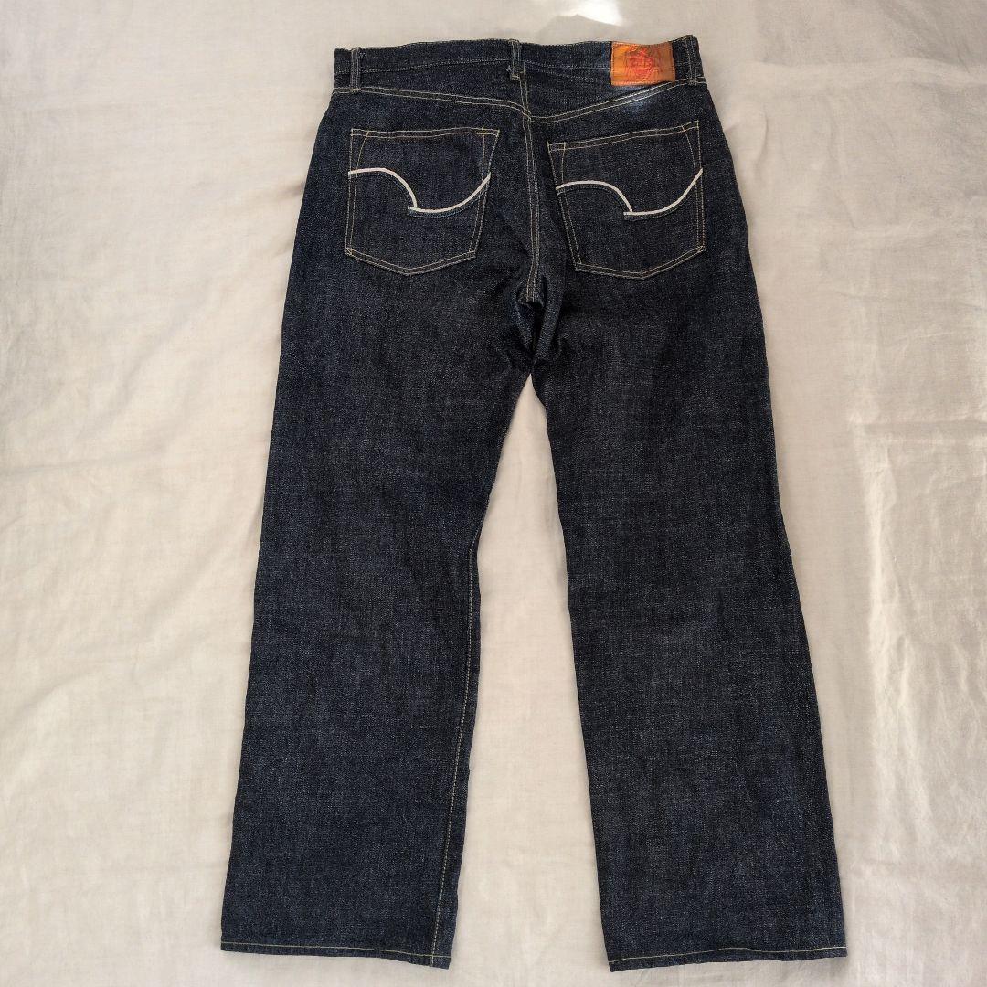 鬼デニム ONIDENIM セルビッジ 濃紺 日本製　W34