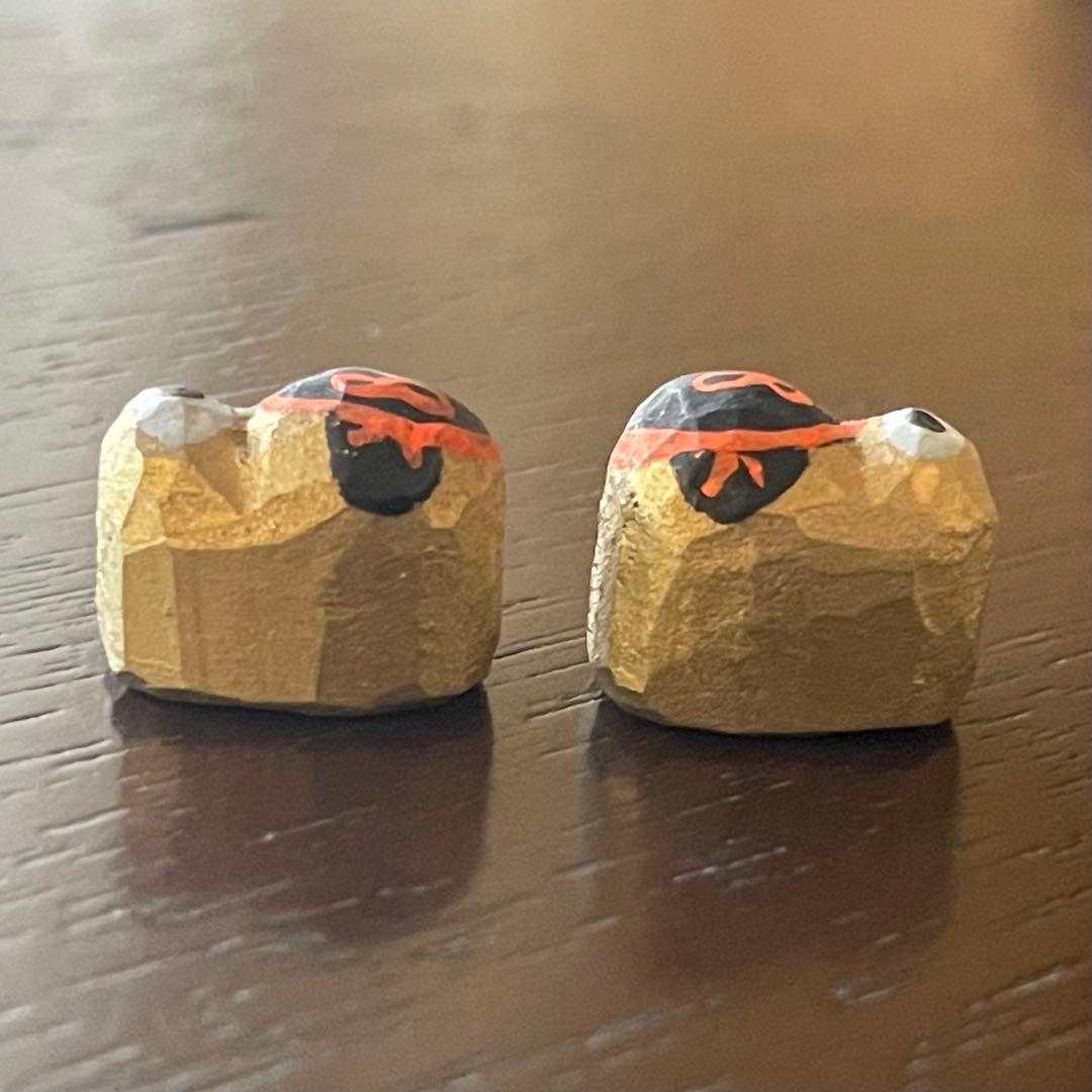 h*i様 雛人形　立雛　奈良人形　一刀彫　染川宗進　白鹿園　作家直筆の木箱付き