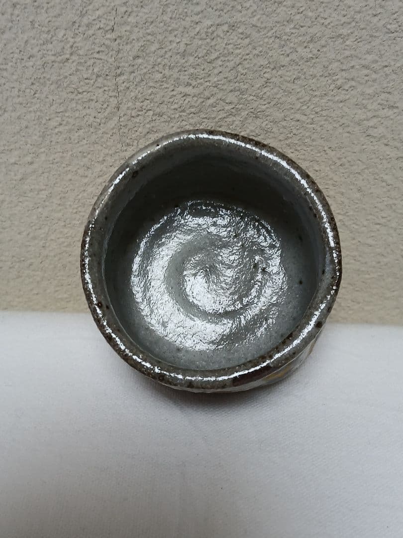 志野酒杯　美濃焼人間国宝　加藤卓男作