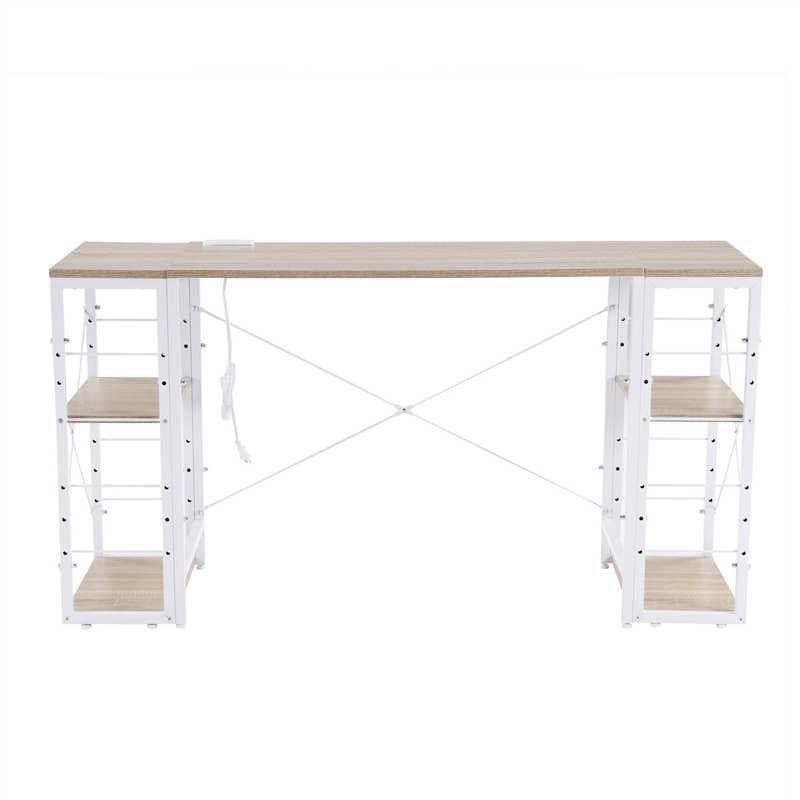 【新品】 一体分離多用デスク パソコンデスク ラック付き