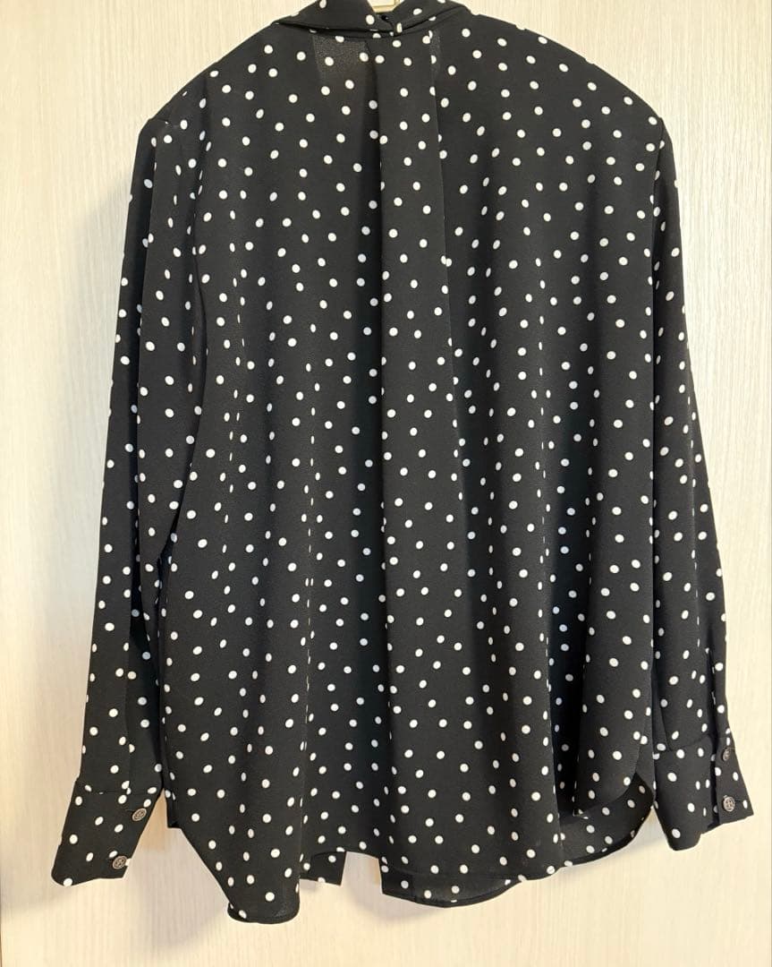 theory luxe ドット柄ブラウス　38