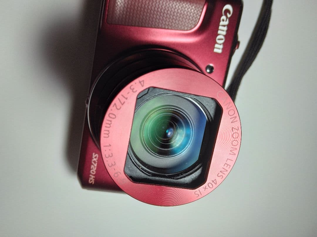 【美品】Canon PowerShot SX720 HS レッド　デジカメ40倍