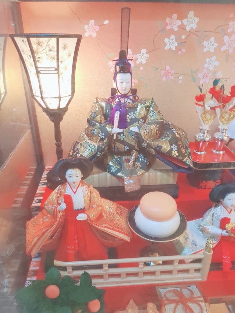 お値打ち 久月 雛人形 ひな祭り ガラスケース入り オルゴール付き