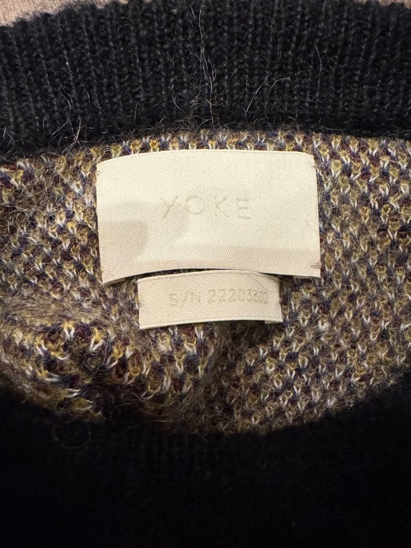 YOKE STILL JACQUARD CREWNECK モヘアニット　サイズ3