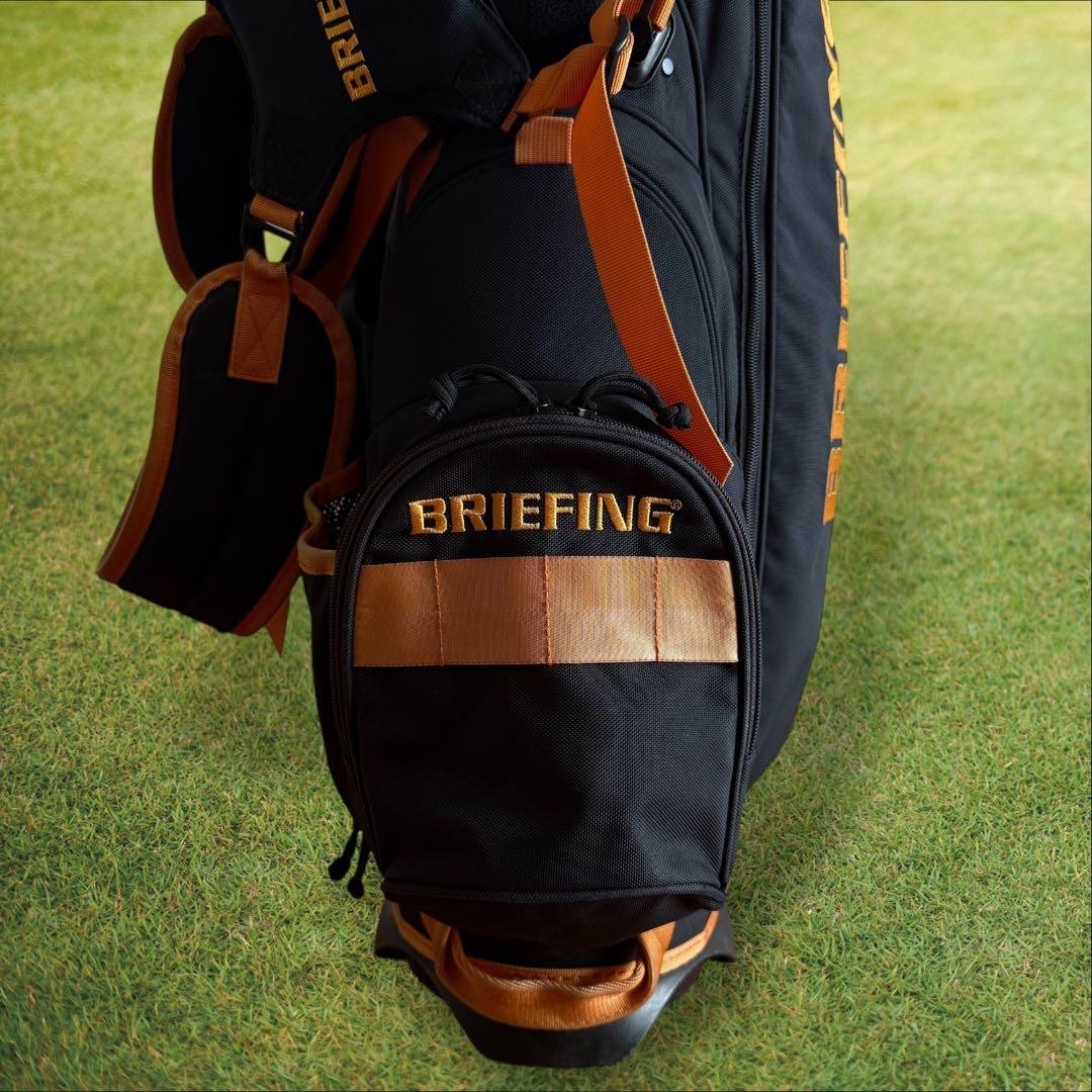 限定モデル　ブリーフィング キャディバッグ 9.5型 CR-4 黒　オレンジ