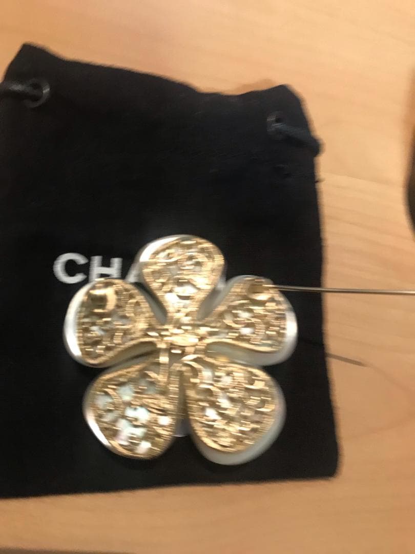【訳あり】シャネル CHANEL カメリア フラワー ブローチ コサージュ