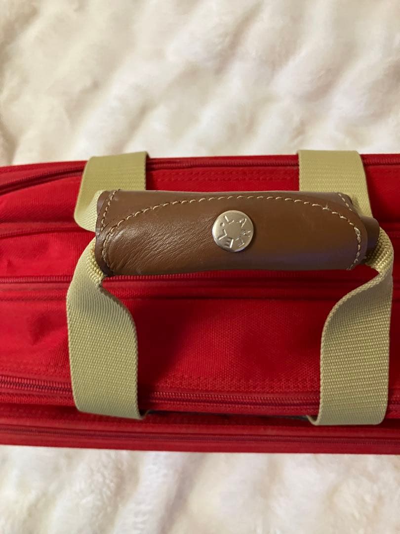 お値下げ　帆布トランクケース　赤　ランセル