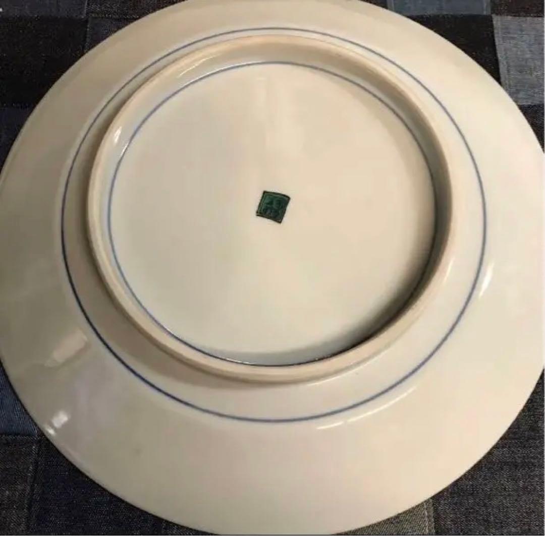 ★ 新品　九谷焼　美陶窯　飾り絵皿(25.3㎝)