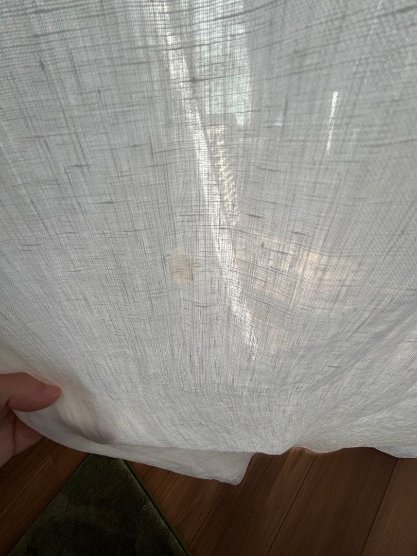 オーダー品 natsusobiku リネンカーテン フォグしろ