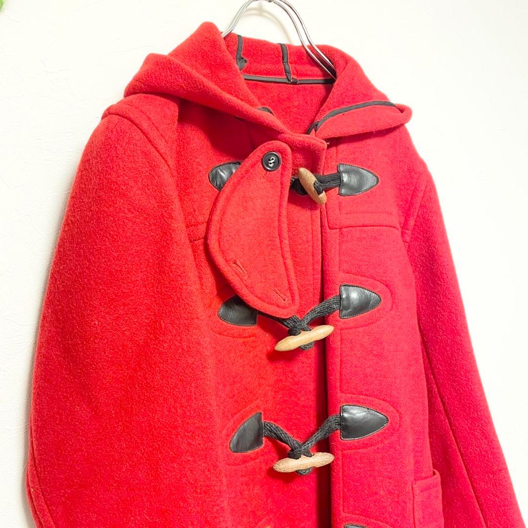 ヴァンジャケット【S】フーテッドダッフルコート レッド ヴィンテージ 菅田将暉