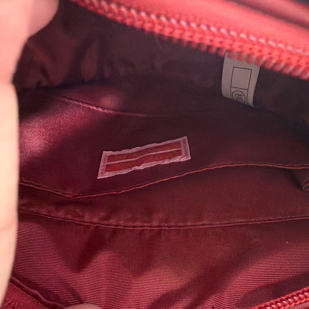 リボンハートBAG えんじ