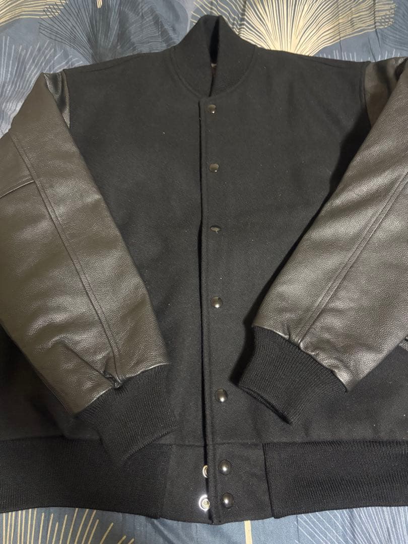 game sportswear スタジャン　バーシティジャケット　ブラック　M