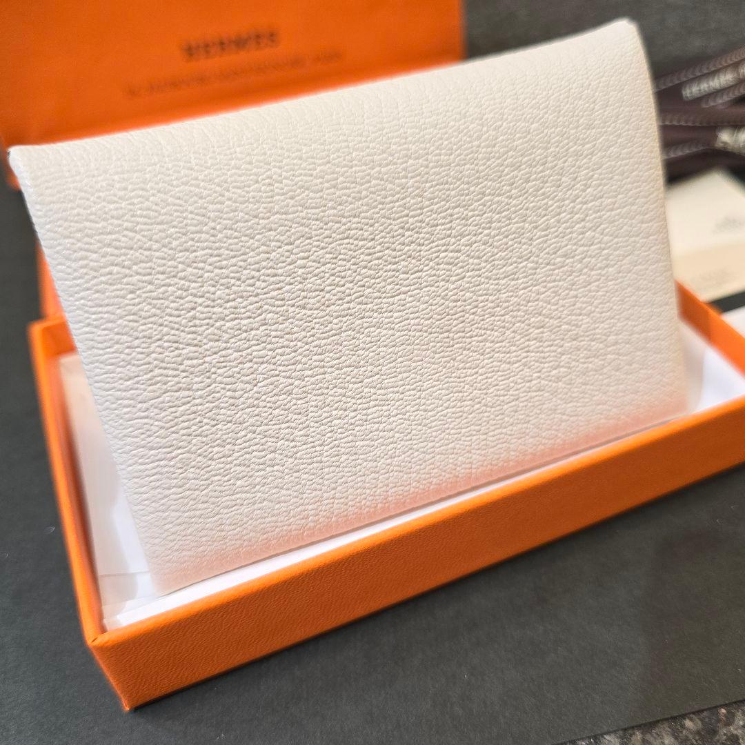 【新品未使用】HERMES エルメス カードケース カルヴィ ナタ