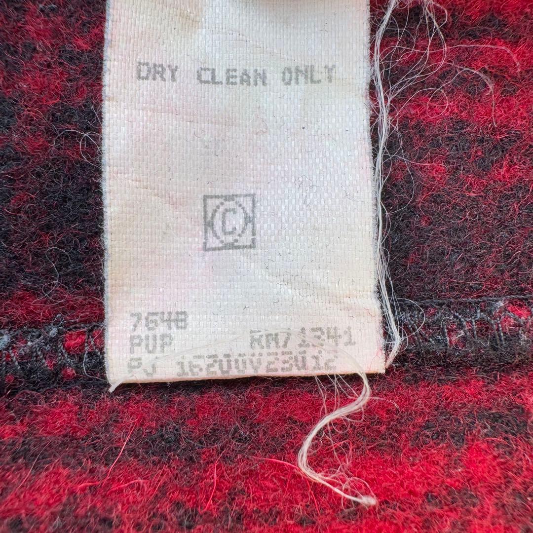 こうた　USA製 70s L.L.Bean ウールベスト チェック 赤黒