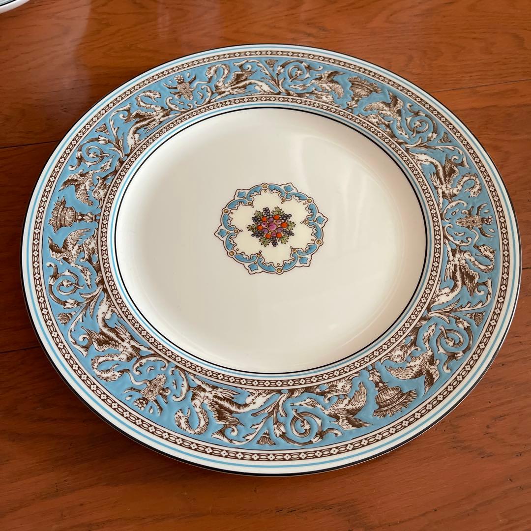 ウェッジウッド　フロレンティーン　ターコイズ　ディナープレート　5枚セット