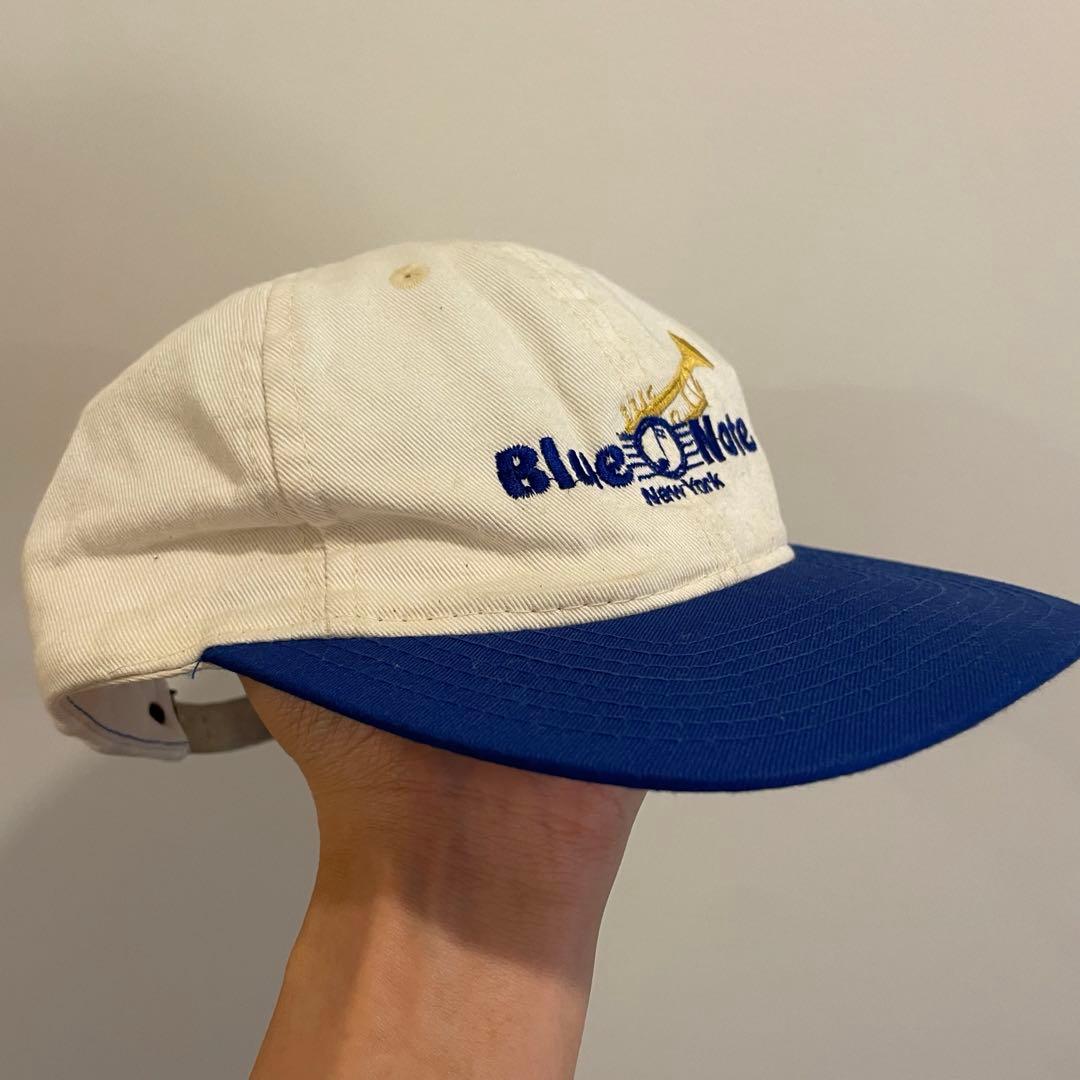 90s blue note 2トーンキャップ 刺繍ロゴキャップ スーベニア