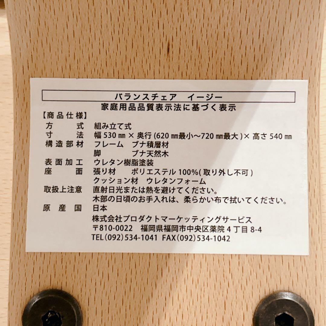 【美品】サカモトハウス バランスチェア バランスイージー 専用カバー付 リボ社