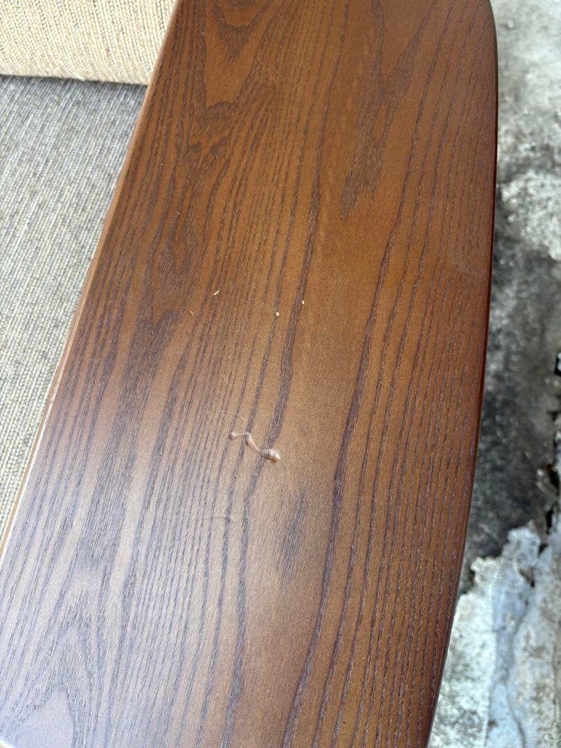 美品 ナガノインテリア 3Pソファ 天然木 LC048