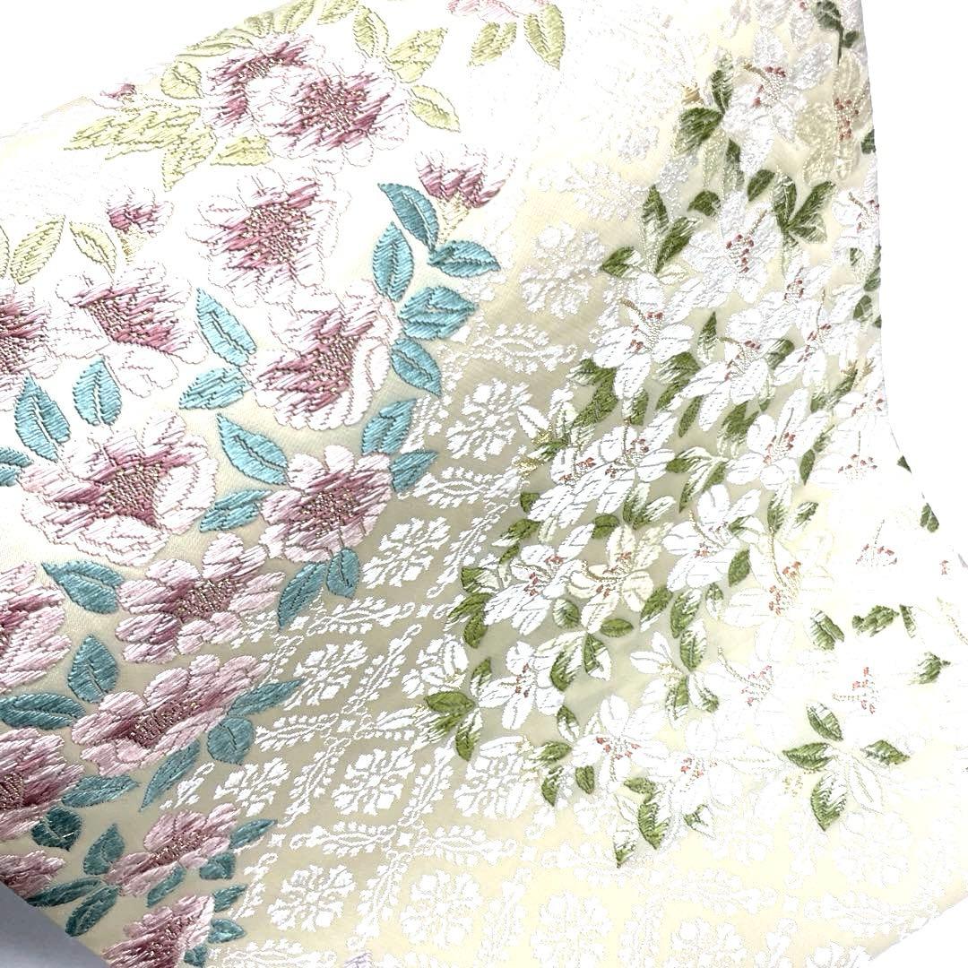 専用帯5083 ●さが美扱い 高級 正絹 全通全景 御印華唐織 両面全通 袋帯